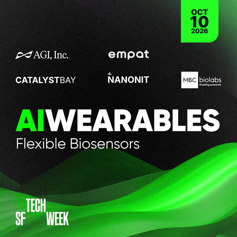AI Wearables | Flexible Biosensors event artwork